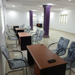 Offices at 59, Franzaki Street, Bucknor Estate, Oke-Afa, Ejigbo, Lagos State.