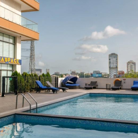 Interior of Boundary Road, Ayawaso. Click for details.