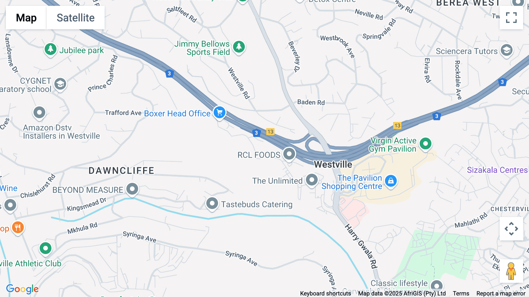 Click for interative map of 18 The Boulevard, Westway Office Park, Westville, Durban, South Africa, Durban