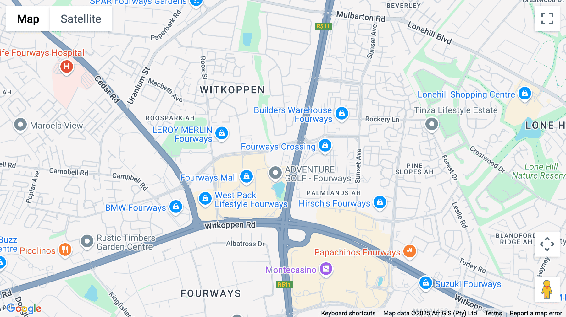 Click for interative map of Prism Business Park, Ruby Close, Fourways, Sandton, South Africa, Sandton