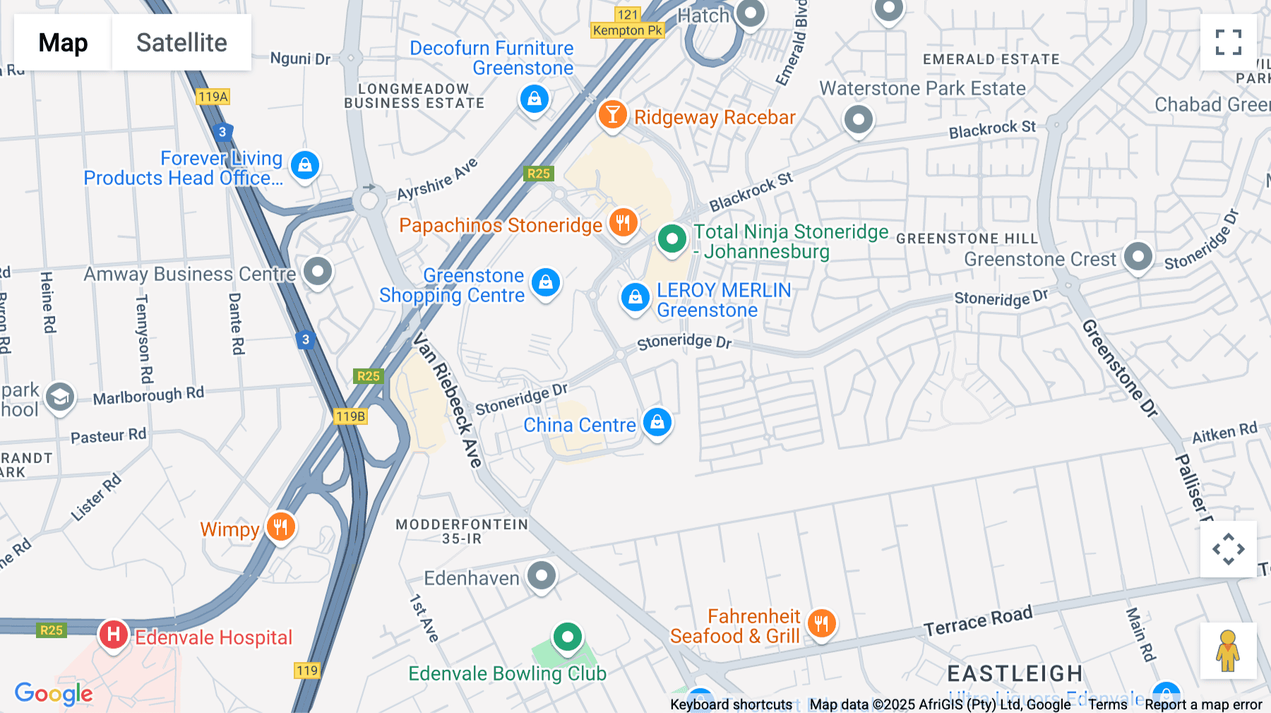 Click for interative map of Block C, Stoneridge Office Park, Stoneridge Drive, Greenstone, Modderfontein, Johannesburg, Johannesburg