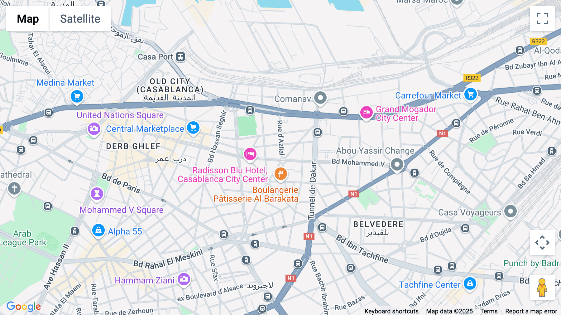 Click for interative map of Centre d’affaire Contempo, 71 Angle Boulevard Mohamed V et Rue Azilal, 3rd Floor, Casablanca, Casablanca