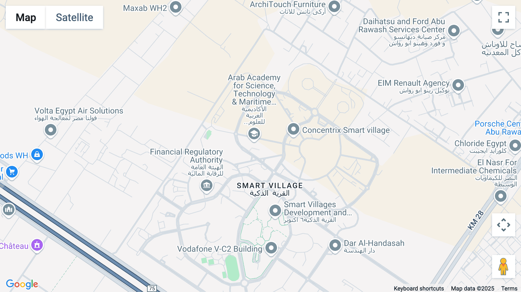 Click for interative map of Abu Rawash, Smart village, Cairo Governorate, Egypt,  Cairo Governorate