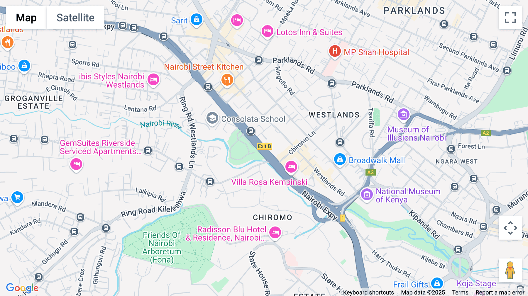 Click for interative map of 6th Floor, West end Towers, Waiyaki Way, Westland, Nairobi, Kenya, Nairobi