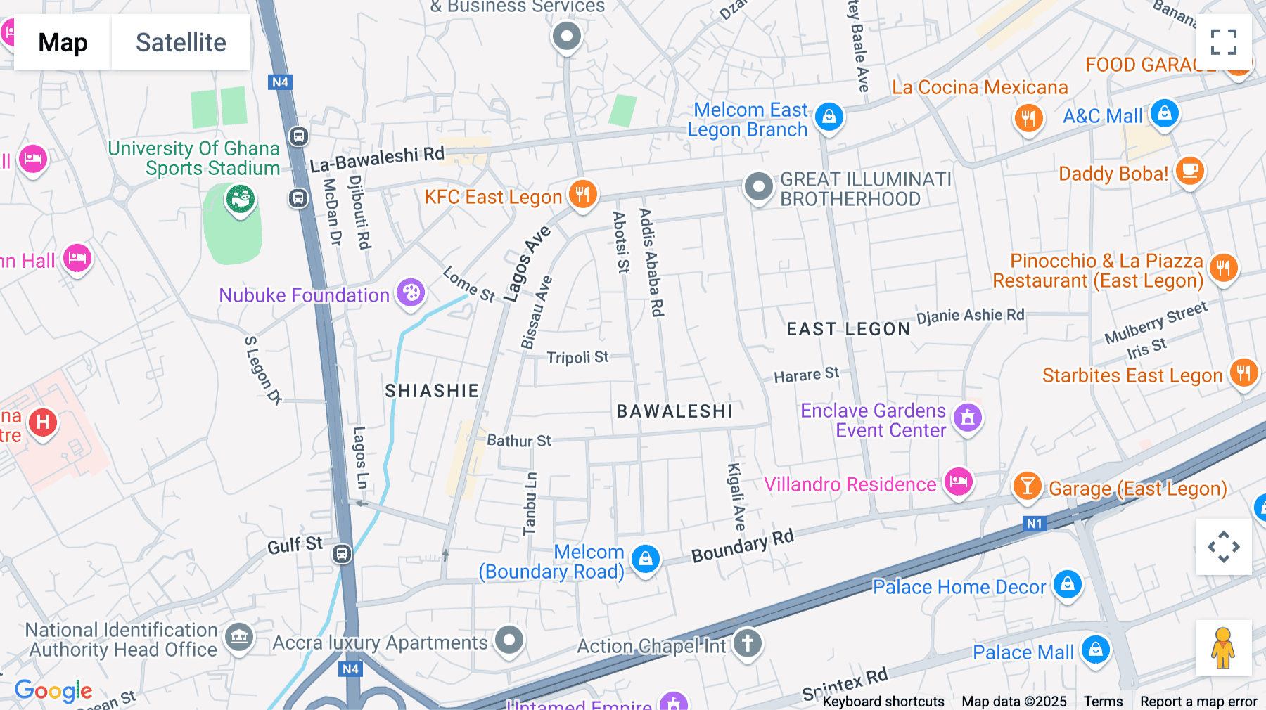 Click for interative map of C470/26 Abotsi Street, East Legon, Accra, Ghana, Accra