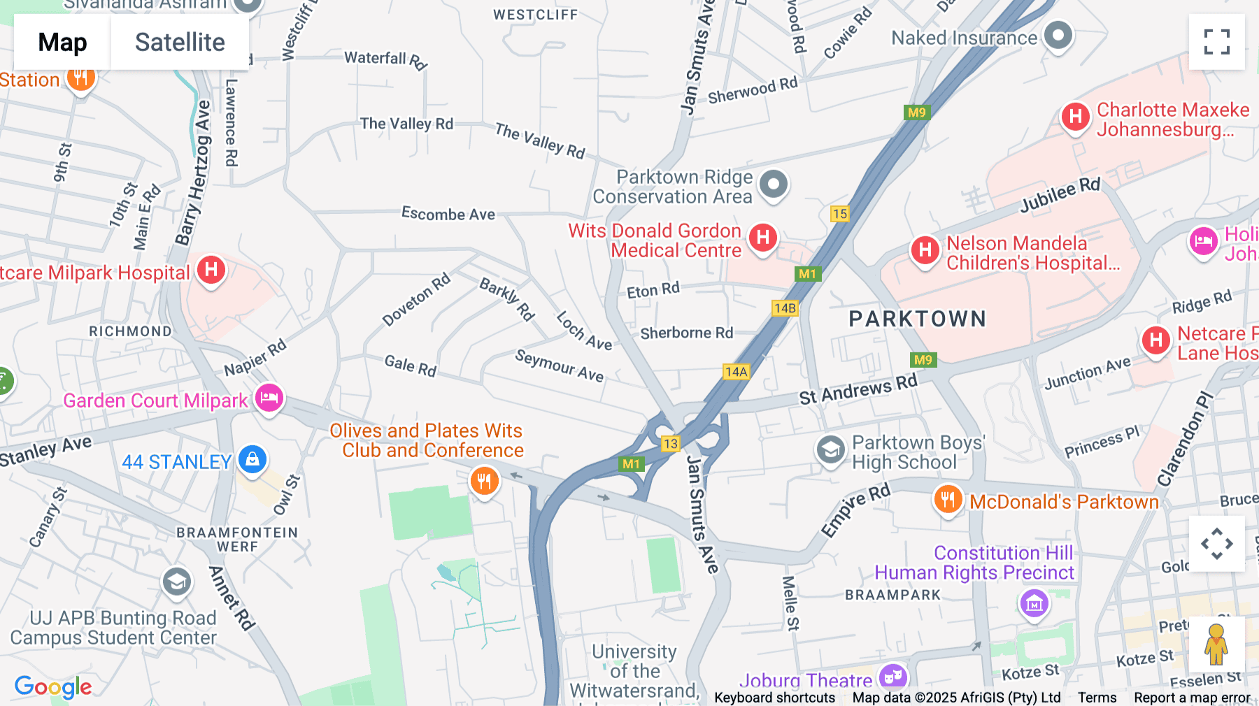 Click for interative map of 191 Jan Smuts Avenue, Rosebank, Johannesburg, Sandton