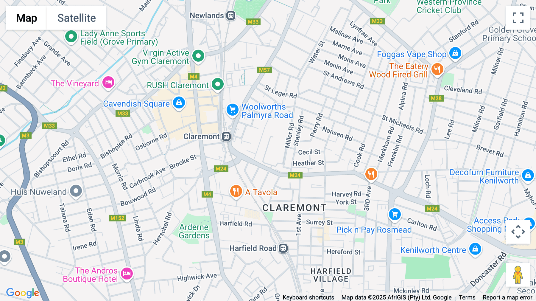 Click for interative map of Brookside Office Park, 11 Imam Haron Road, Claremont, Cape Town