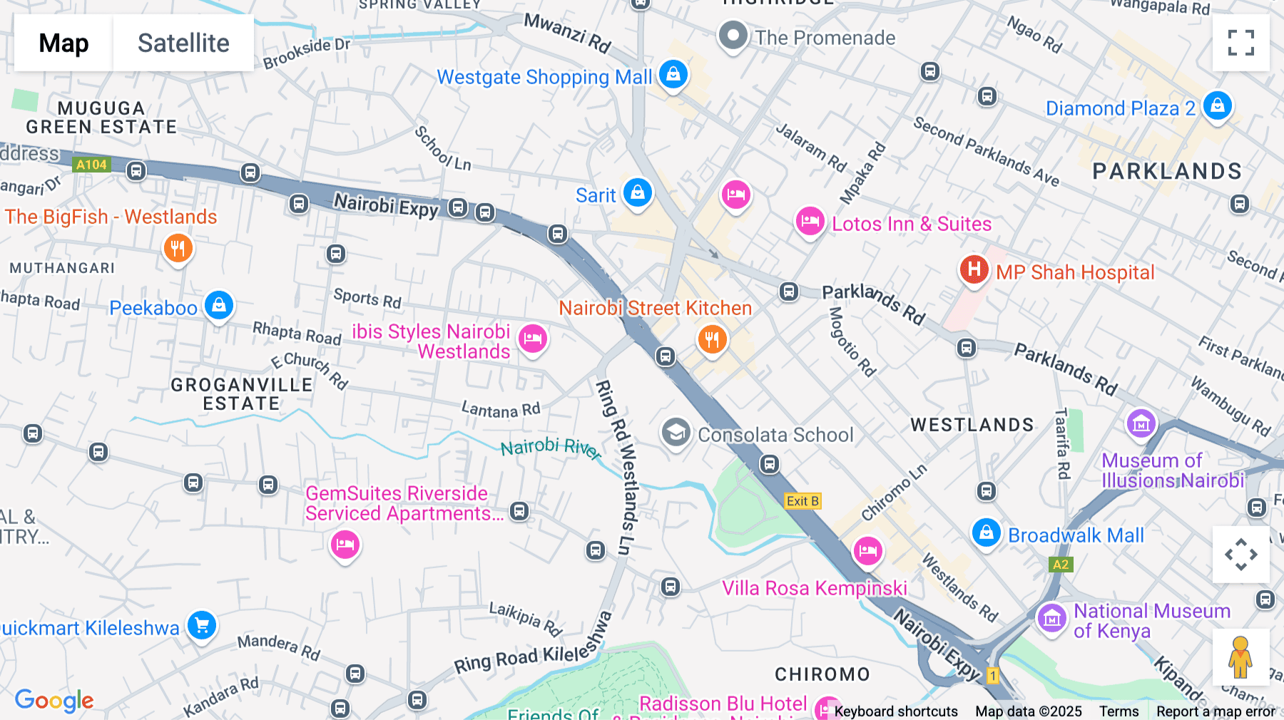 Click for interative map of 13th Floor, Tower 2, Delta Corner Towers, Chiromo Road, Westlands, Nairobi