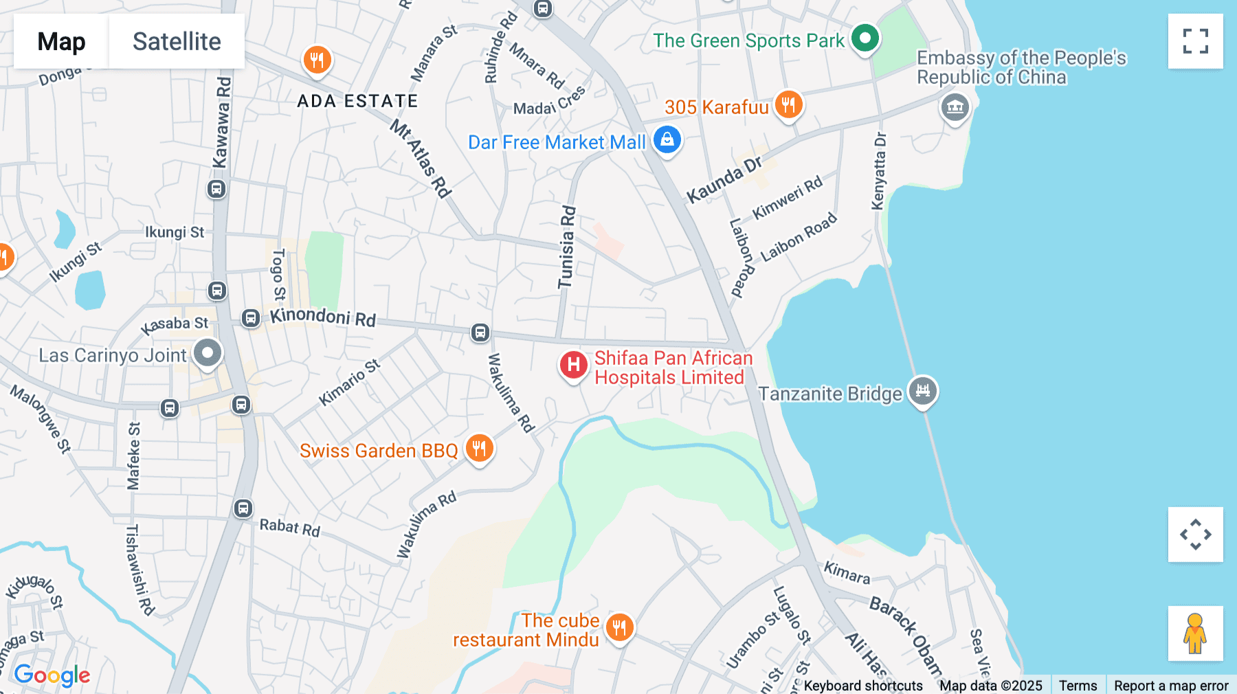 Click for interative map of Acacia Estates Offices, Plot No. 84, Kinondoni Road, Kinondoni, Dar es Salaam