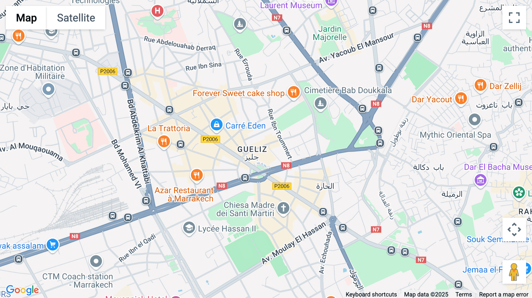 Click for interative map of Marrakech Plaza, Hassan Skalli, Marrakech