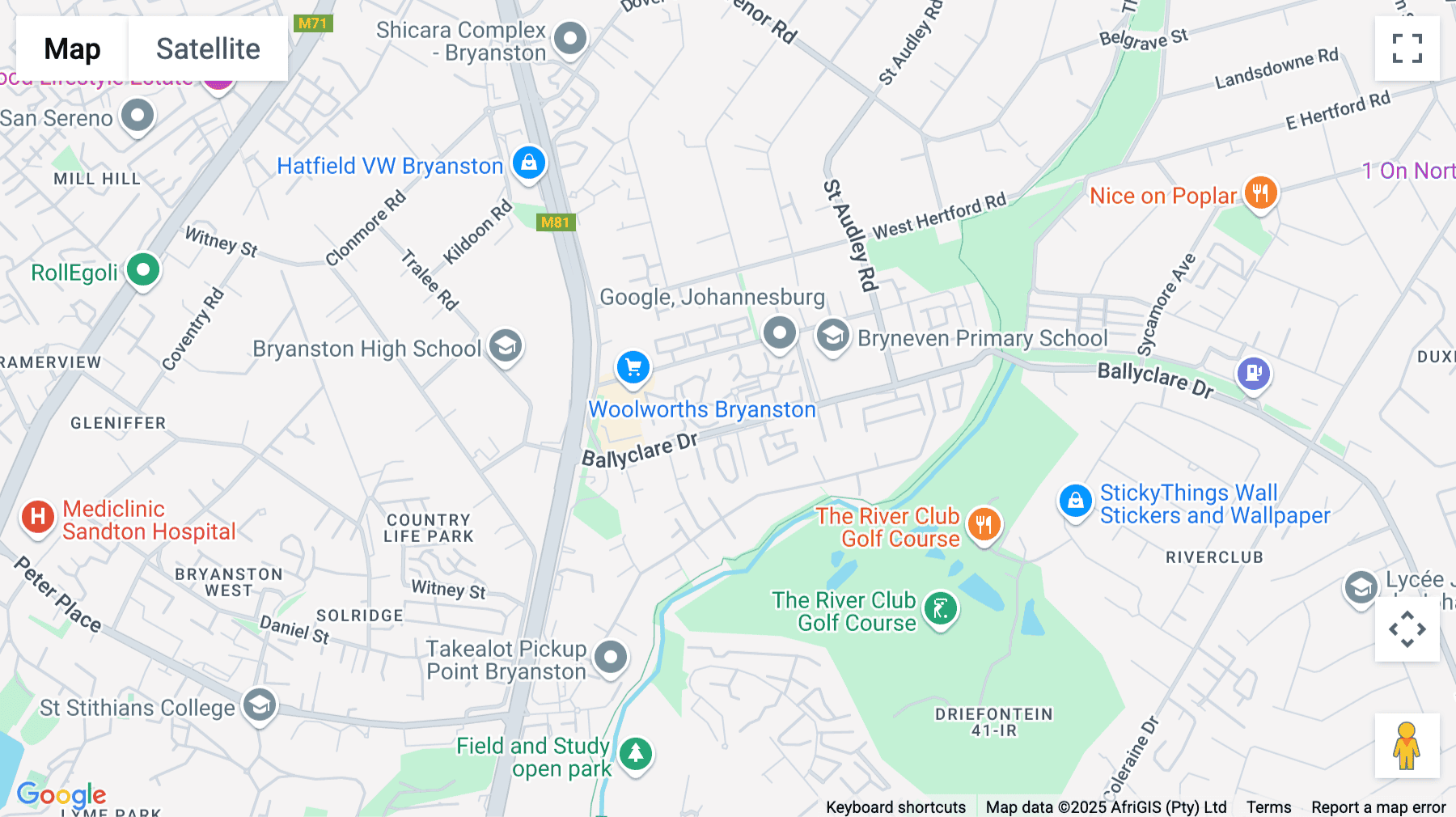 Click for interative map of 33 Ballyclare drive, Ballywoods Office Park, Cedarwood House, Ground Floor, Johannesburg