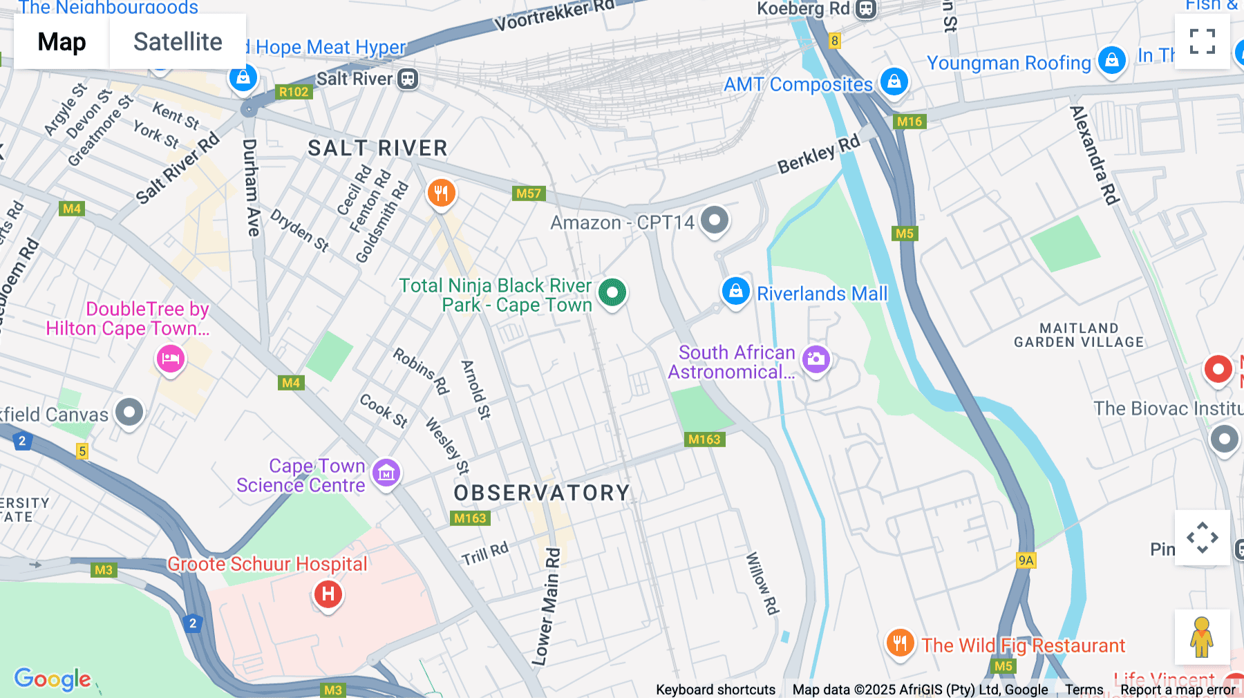 Click for interative map of North Park, Black River Park, 2 Fir Street, Observatory, Western Cape, Cape Town, Cape Town