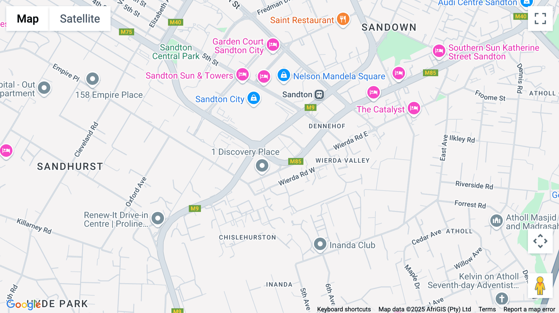 Click for interative map of 1st Floor, 61 Katherine Street, Sandton