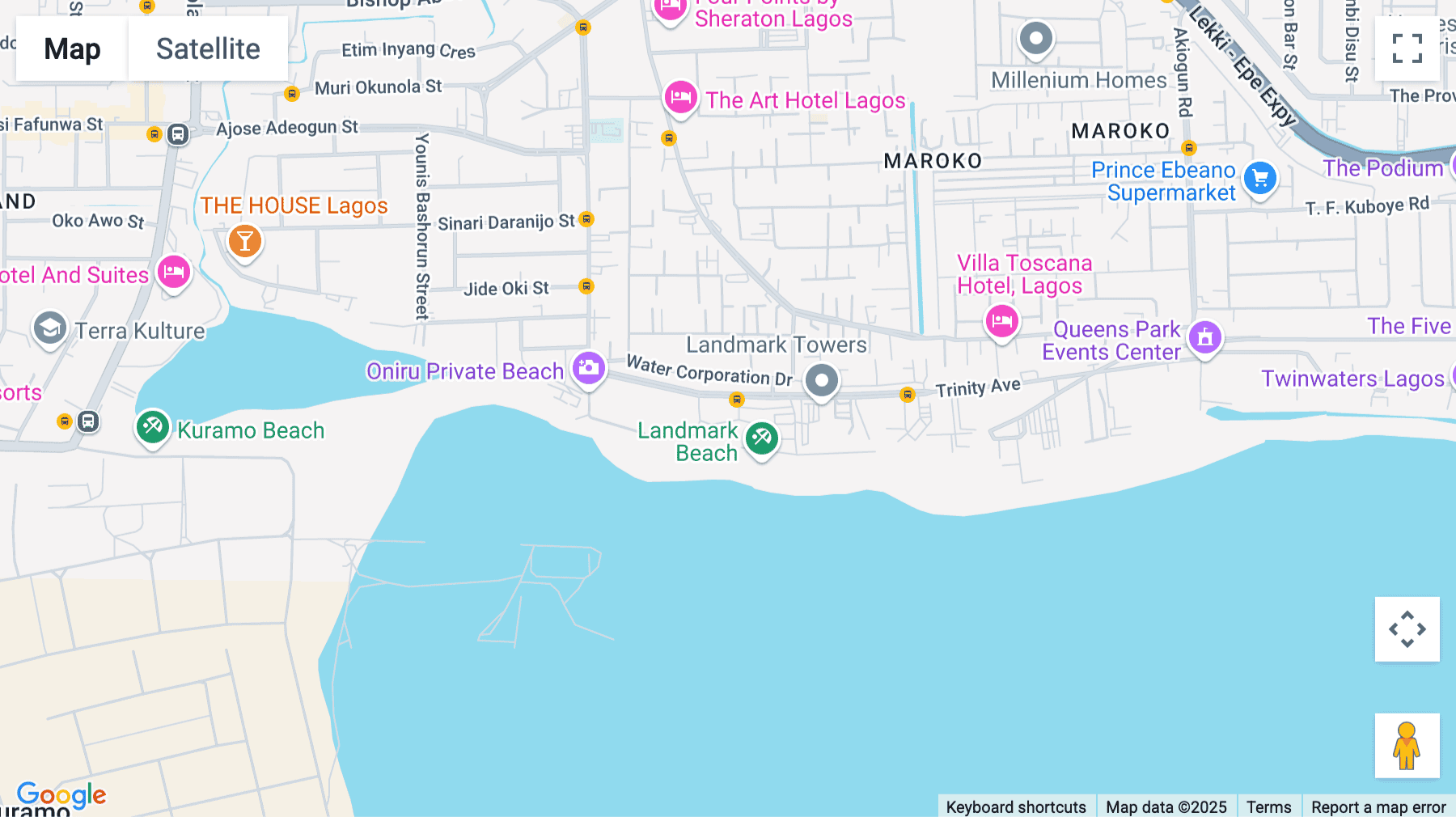 Click for interative map of Water Corporation Road, Eti-Osa, Lagos, Lagos
