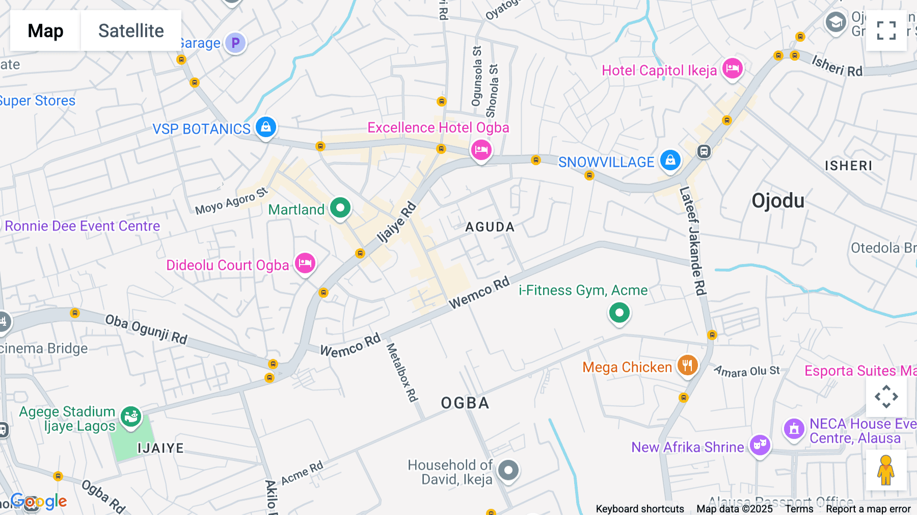 Click for interative map of 1 Adekunle Owobiyi Close, Off Oladele Kadiri Close, Ogba, Lagos, Lagos