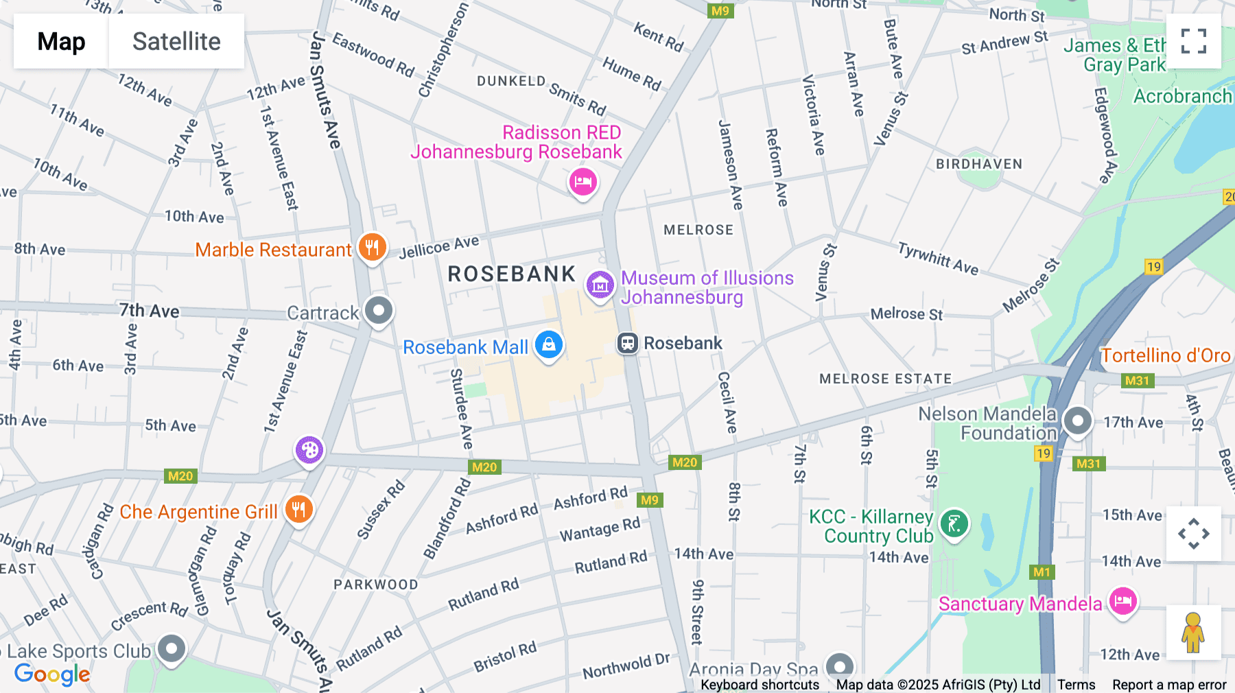 Click for interative map of 173 Oxford Road, Johannesburg
