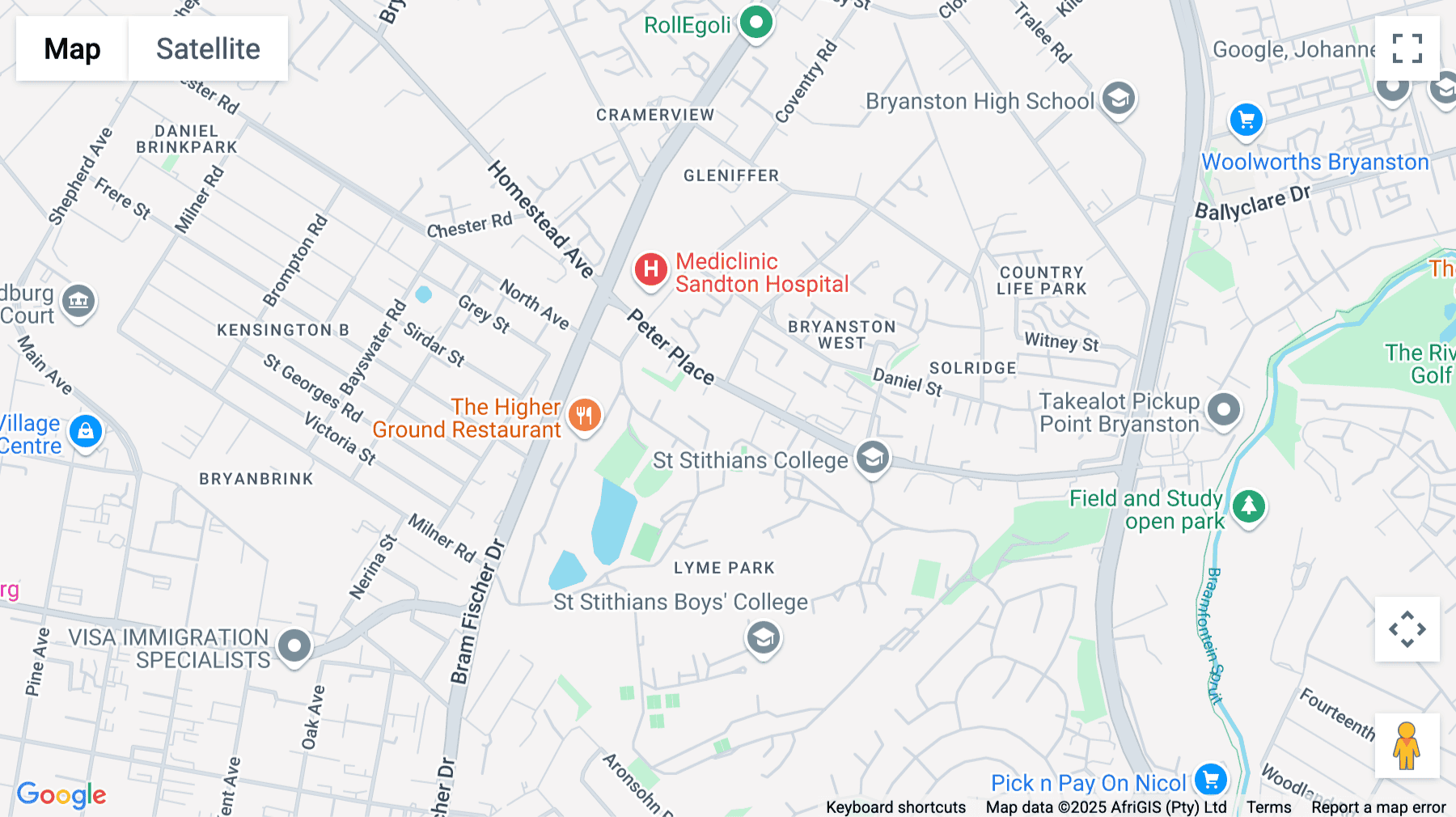 Click for interative map of Coral House, 20 Peter Place, Bryanston, Johannesburg, Johannesburg