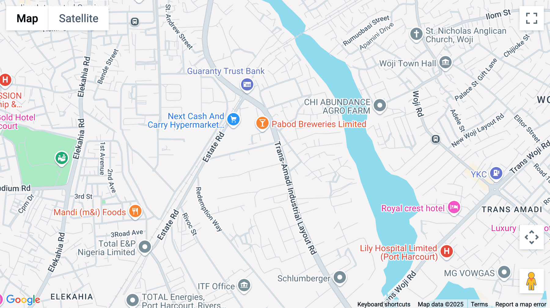 Click for interative map of Regus Building, Old Michelin Compound, Plot 129-132 Trans Amadi Industrial Layout, Port Harcourt