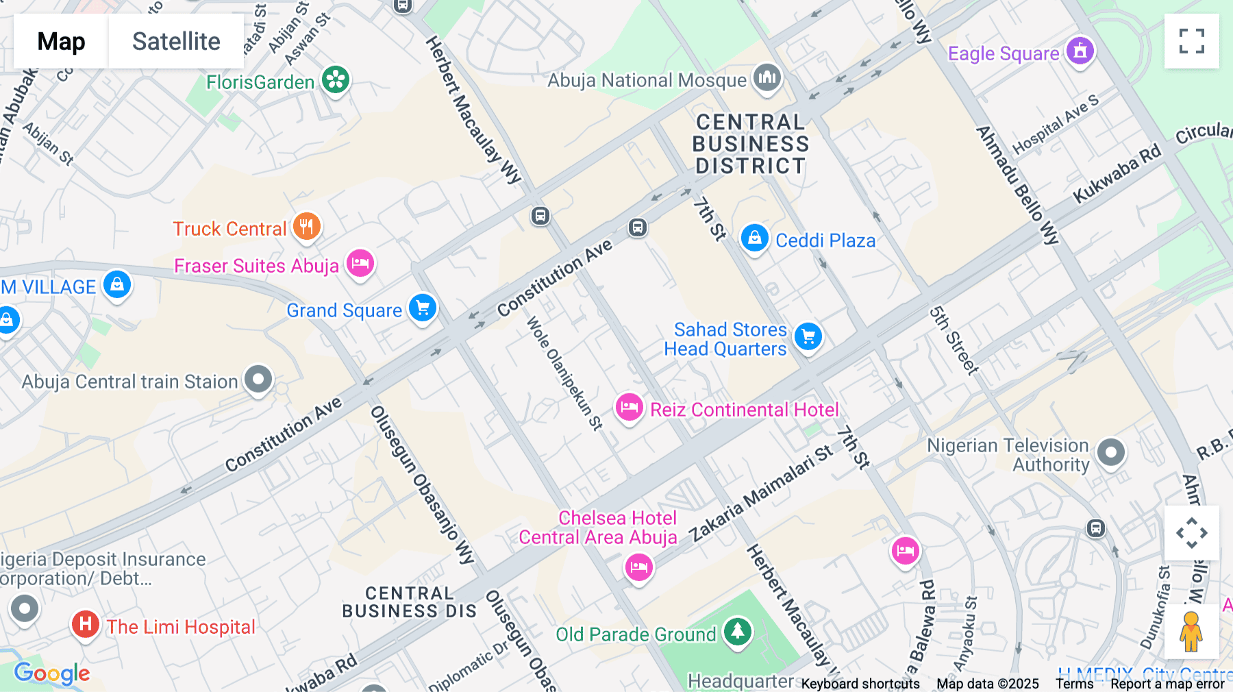 Click for interative map of 251 Herbert Marcauley Way, y, Central Area Business District, Abuja