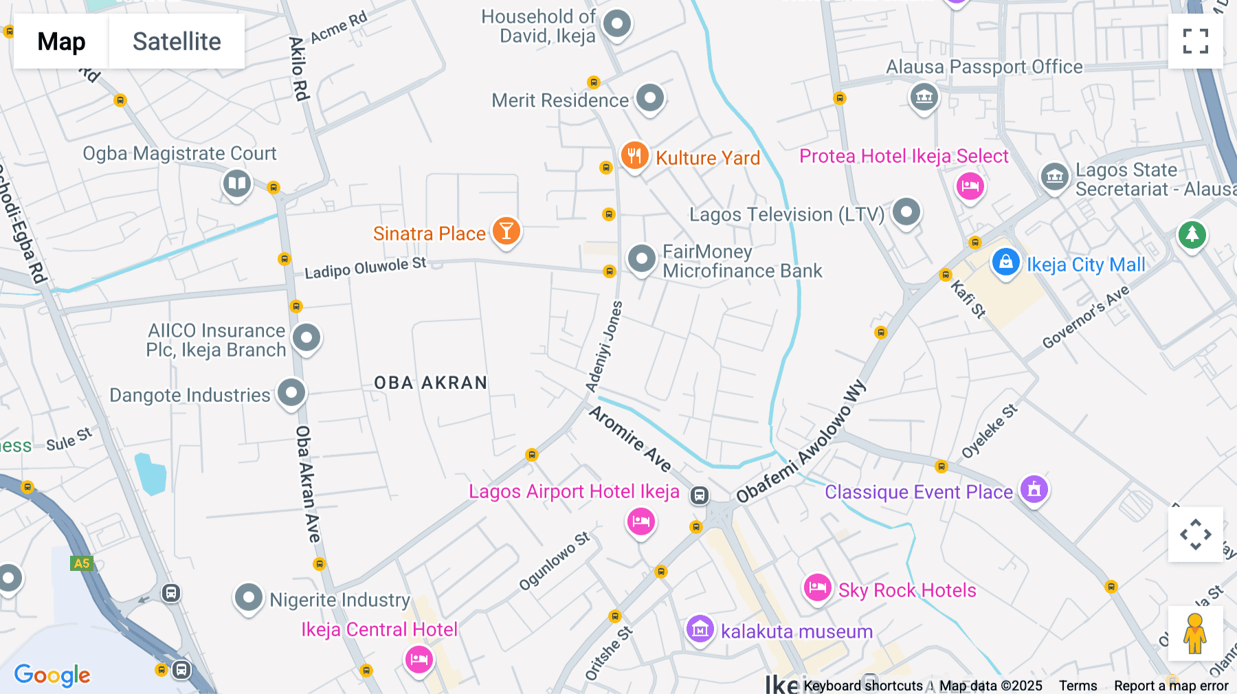 Click for interative map of 54, Adeniyi Jones Avenue, Ikeja