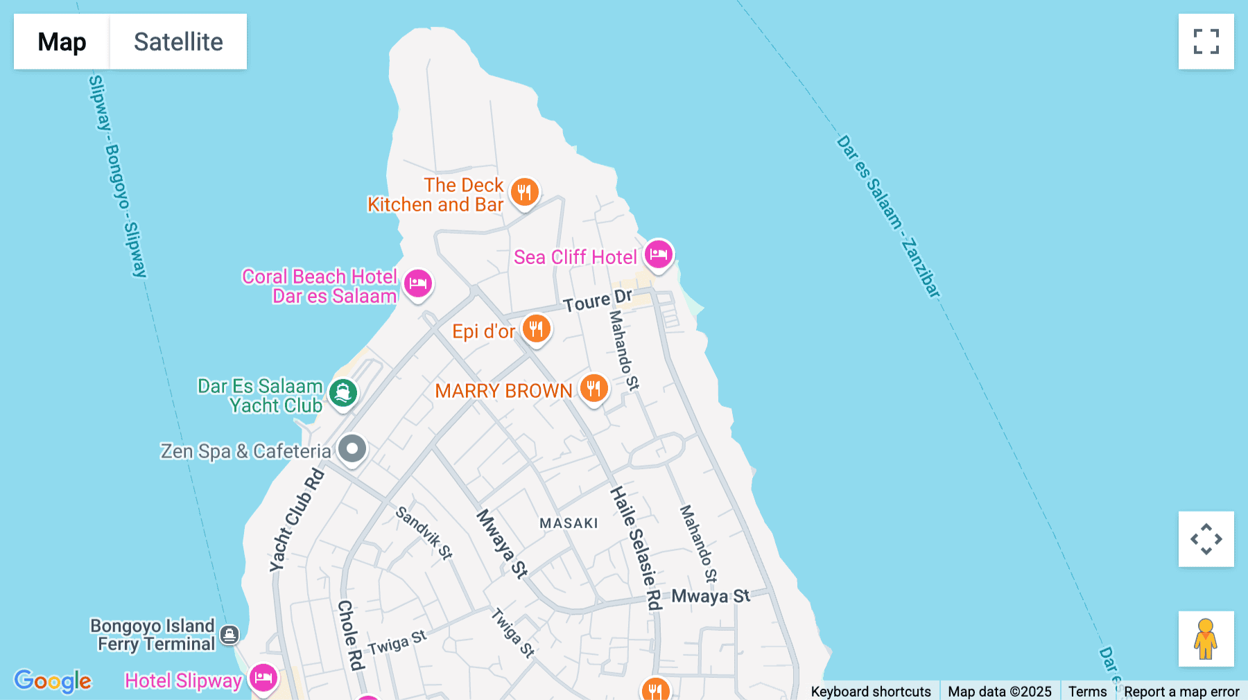 Click for interative map of Msasani Peninsula, 429 Mahando Street, Dar es Salaam