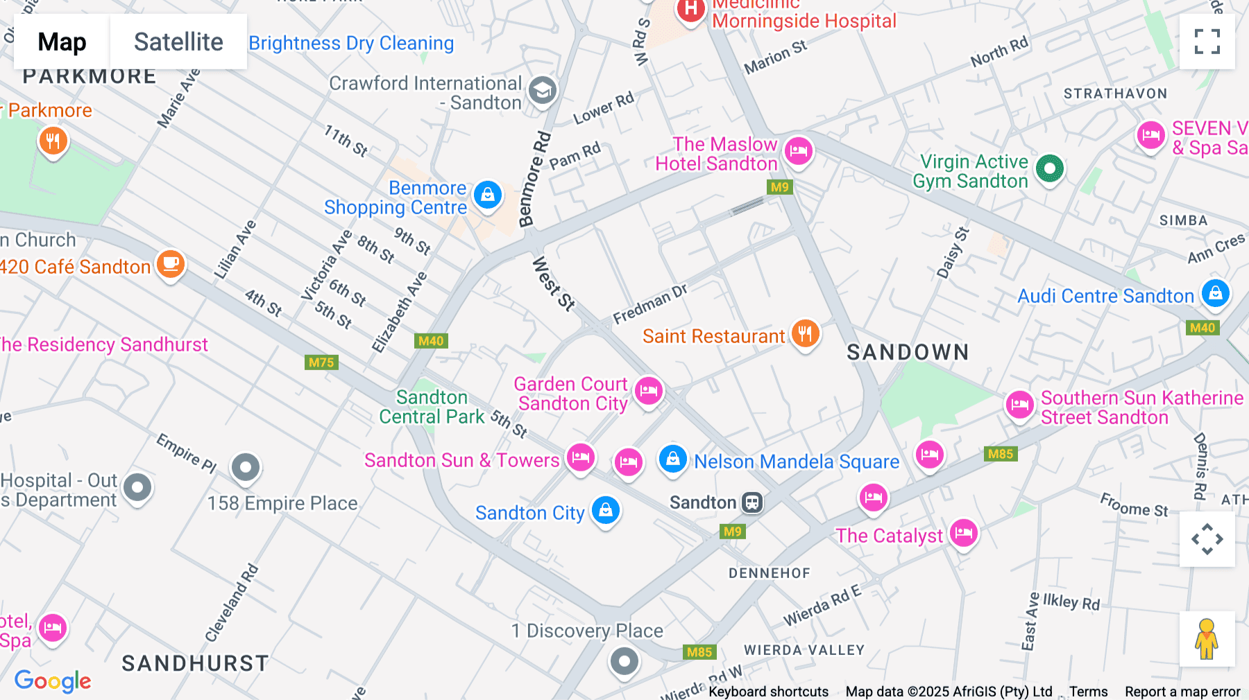 Click for interative map of 155 West Street, Sandton, Johannesburg