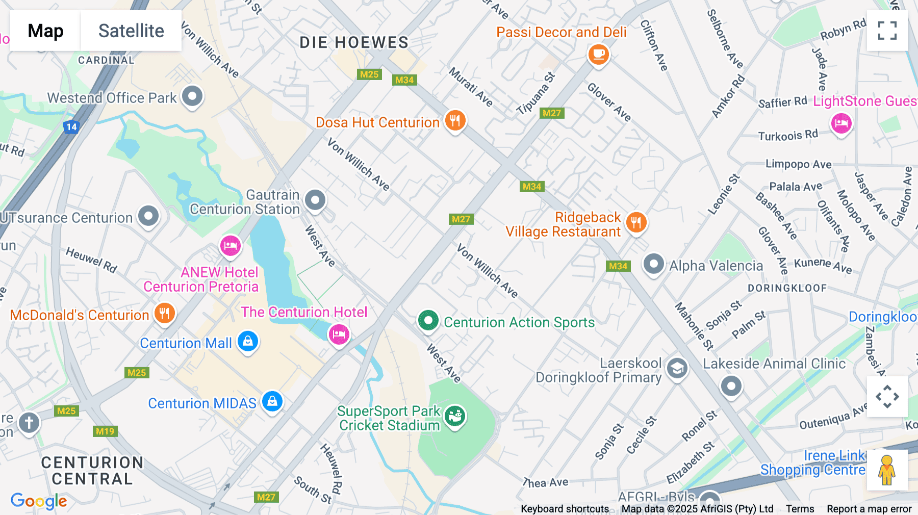 Click for interative map of 66 Corporate Office Park, 269 Von Willich Avenue, Die Hoewes, Centurion, Centurion