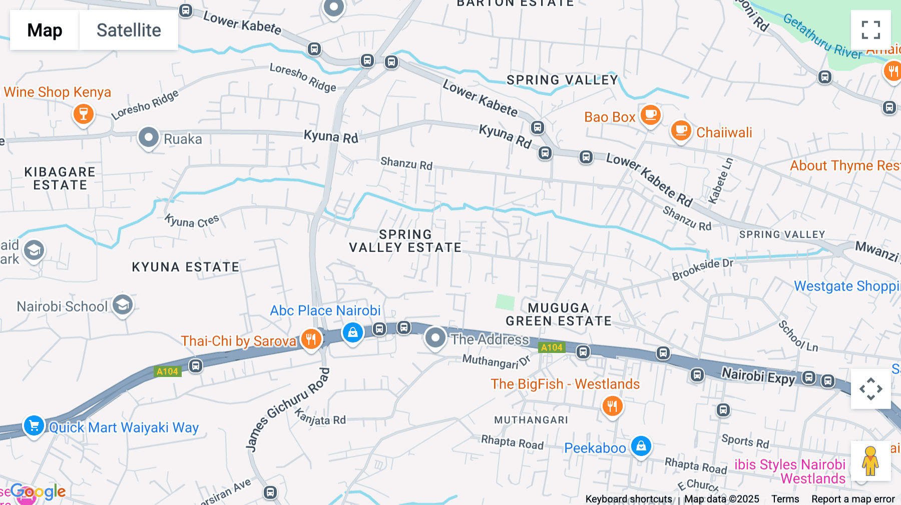 Click for interative map of The Address 15 Th Floor, Muthangari Drive, Nairobi