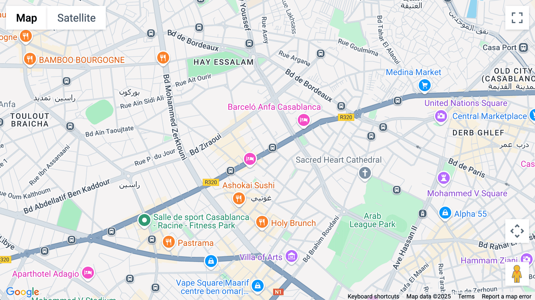 Click for interative map of 73, Boulevard d'Anfa, 7th floor, Casablanca