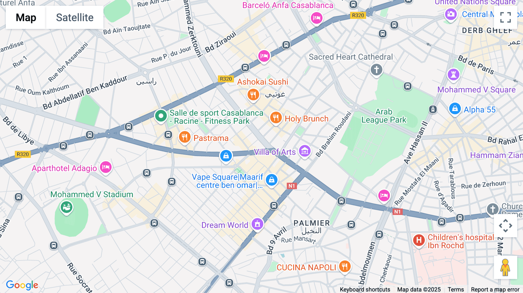 Click for interative map of 3, Al Massira Al Khadra Boulevard, 5th floor, Casablanca