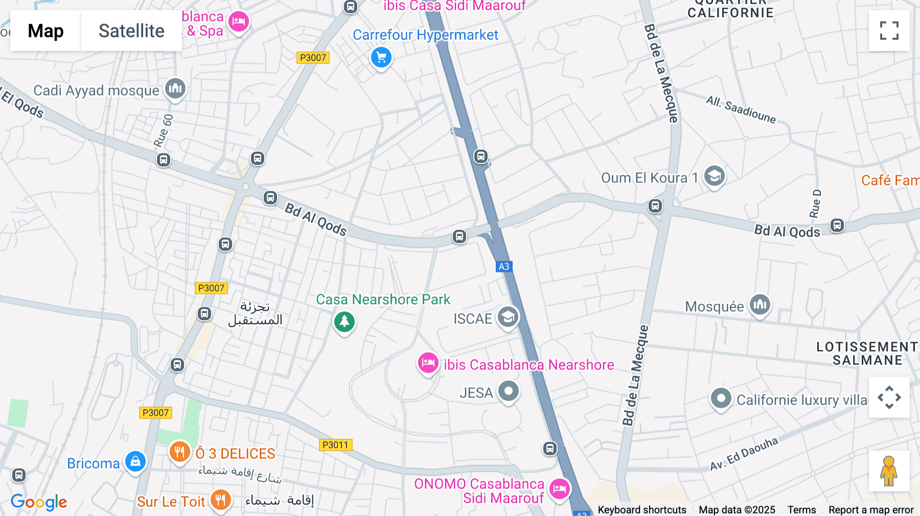 Click for interative map of Casa Shore 1, Casablanca Nearshore Park, 1100, Boulevard Al Quods, Quartier Sidi Maarouf, Casablanca