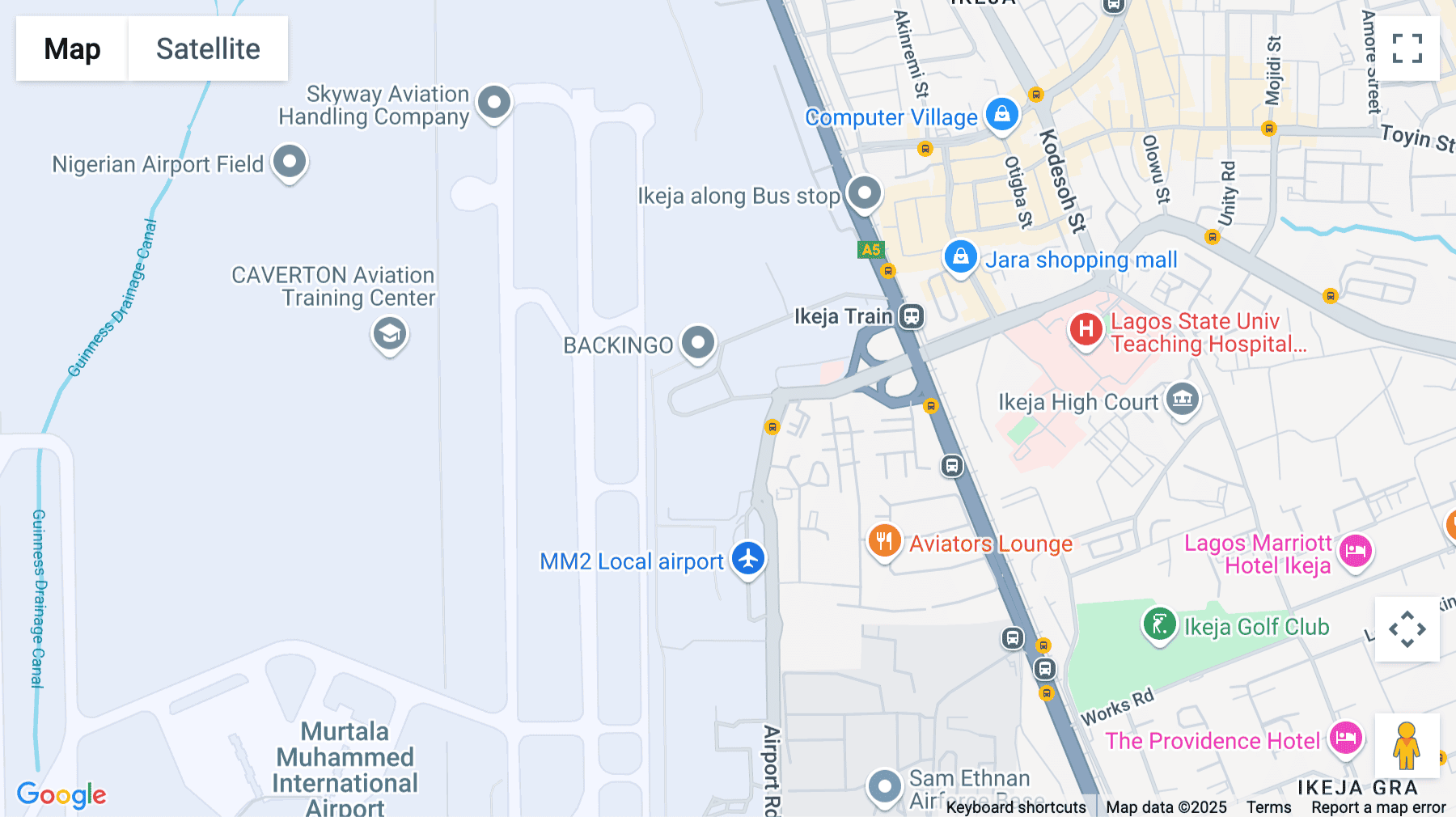 Click for interative map of 42 Local Airport Road, Ikeja, Ikeja