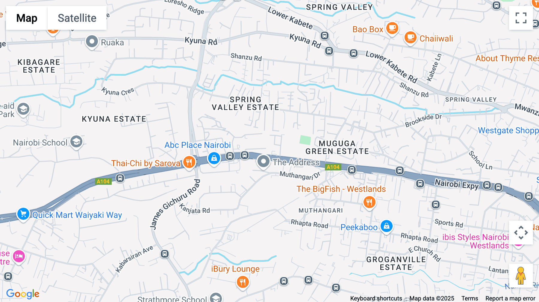 Click for interative map of The Address, 7th Floor, Muthangari Drive, off Waiyaki Way, Nairobi