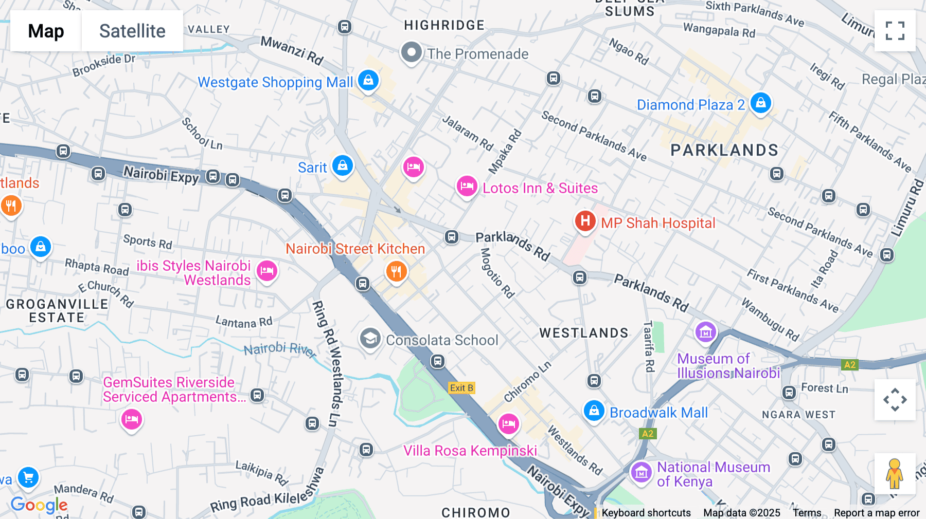 Click for interative map of 12th & 13th Floor, Westpark Towers, Mpesi Lane, off Muthithi Road, Westlands, Nairobi