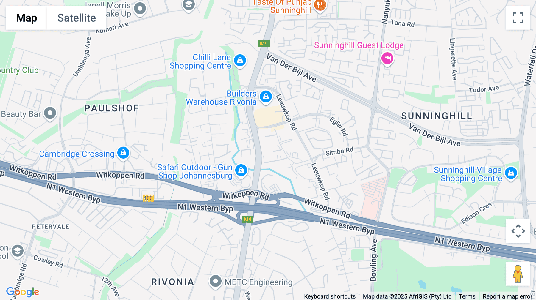 Click for interative map of Ground Floor West Wing, No 6 Kikuyu Road, Sunninghill Ext 56, Johannesburg