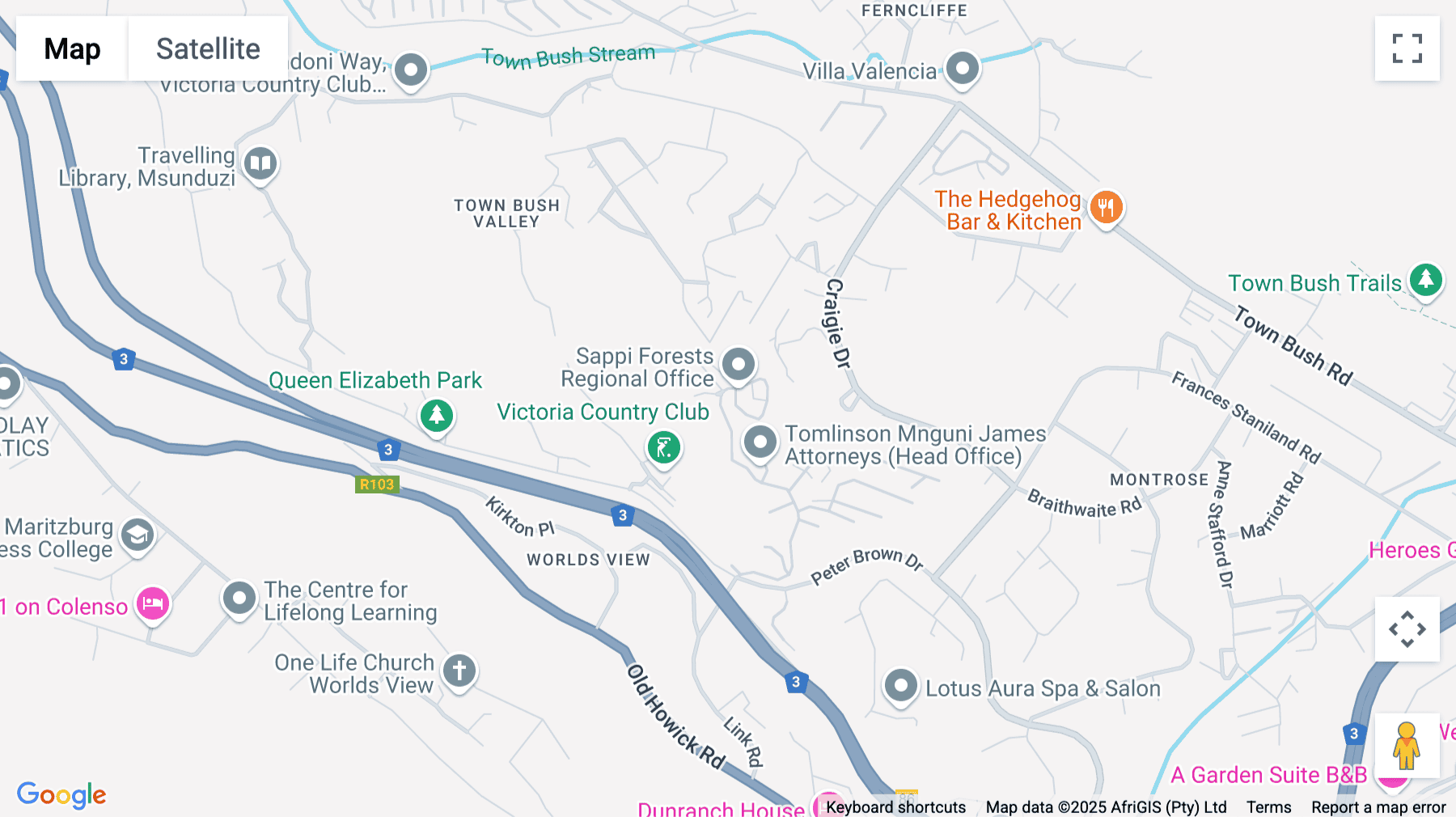 Click for interative map of 18 Montrose Park Boulevard, Victoria Country Club Estate, Pietermaritzburg