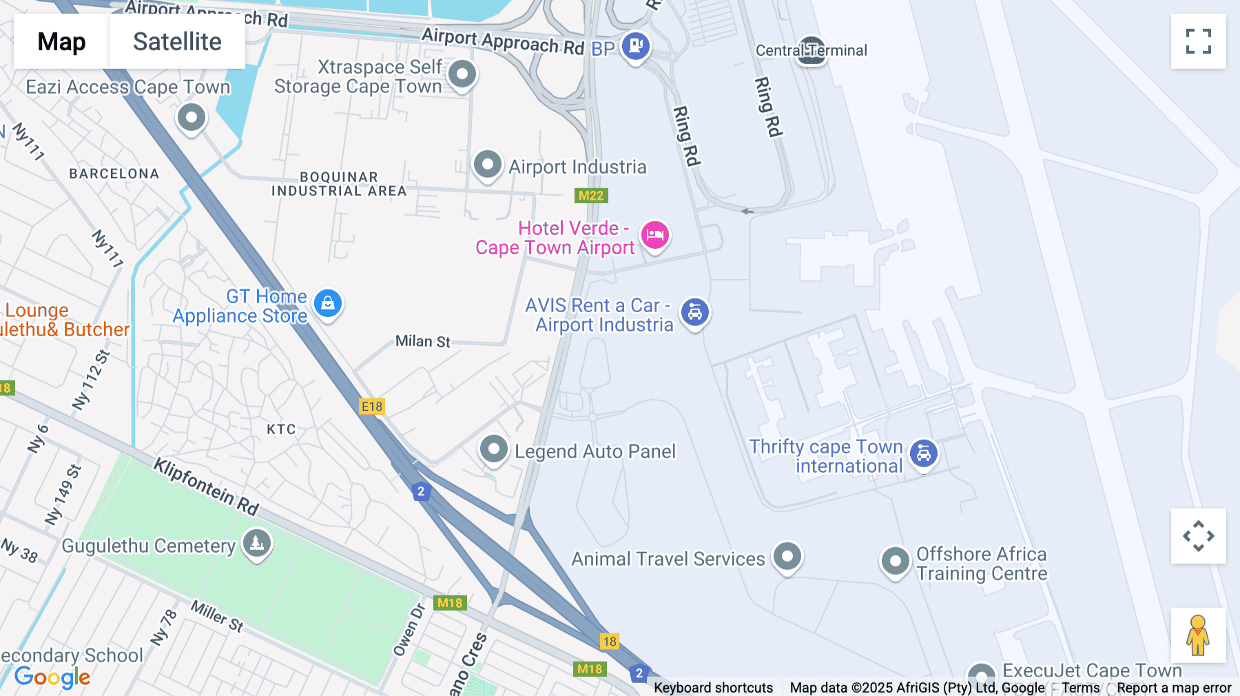Click for interative map of 23 Concorde Crescent, Airport City, Cape Town