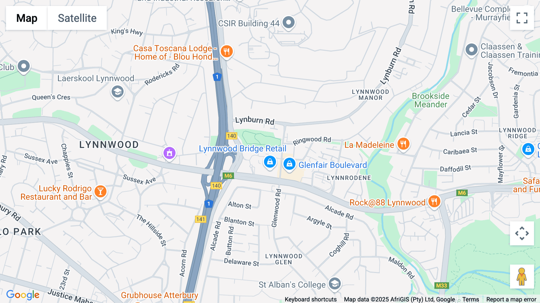 Click for interative map of 5th Floor, Bloukrans Building, Lynnwood Bridge, Pretoria