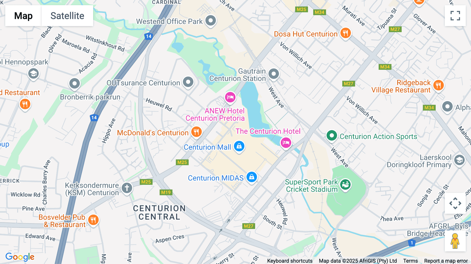 Click for interative map of 1269 Gordon Hood Rd, Centurion Central, Centurion