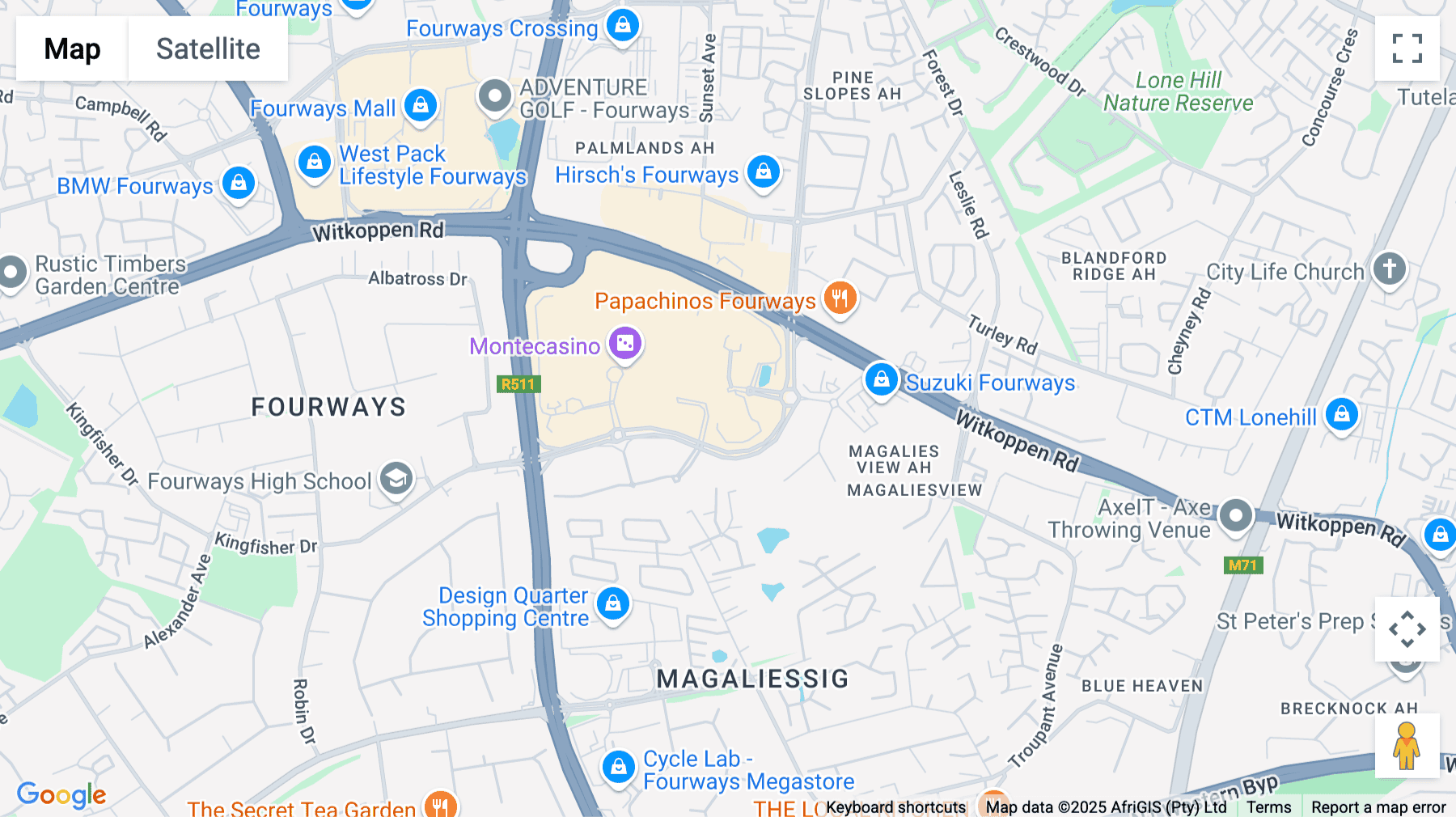 Click for interative map of The Pivot, 1 Montecasino Boulevard, Block E, Fourways