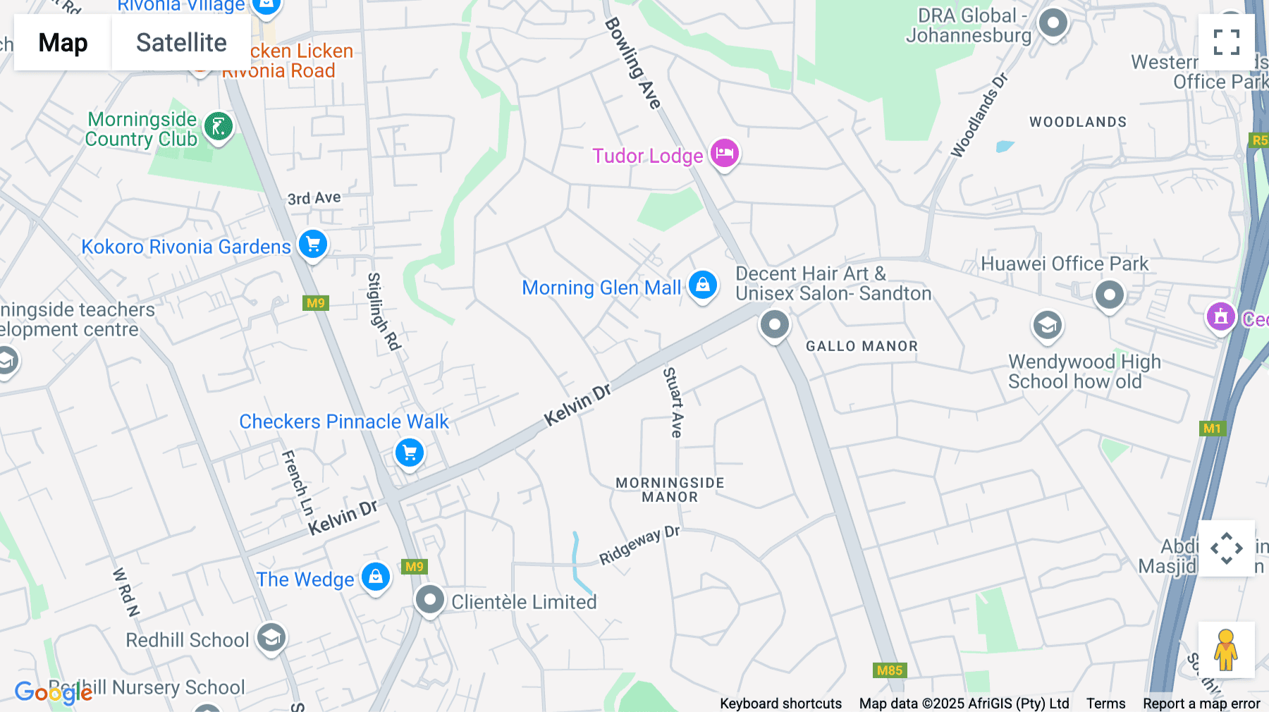Click for interative map of 138 Kelvin Drive, Sandton