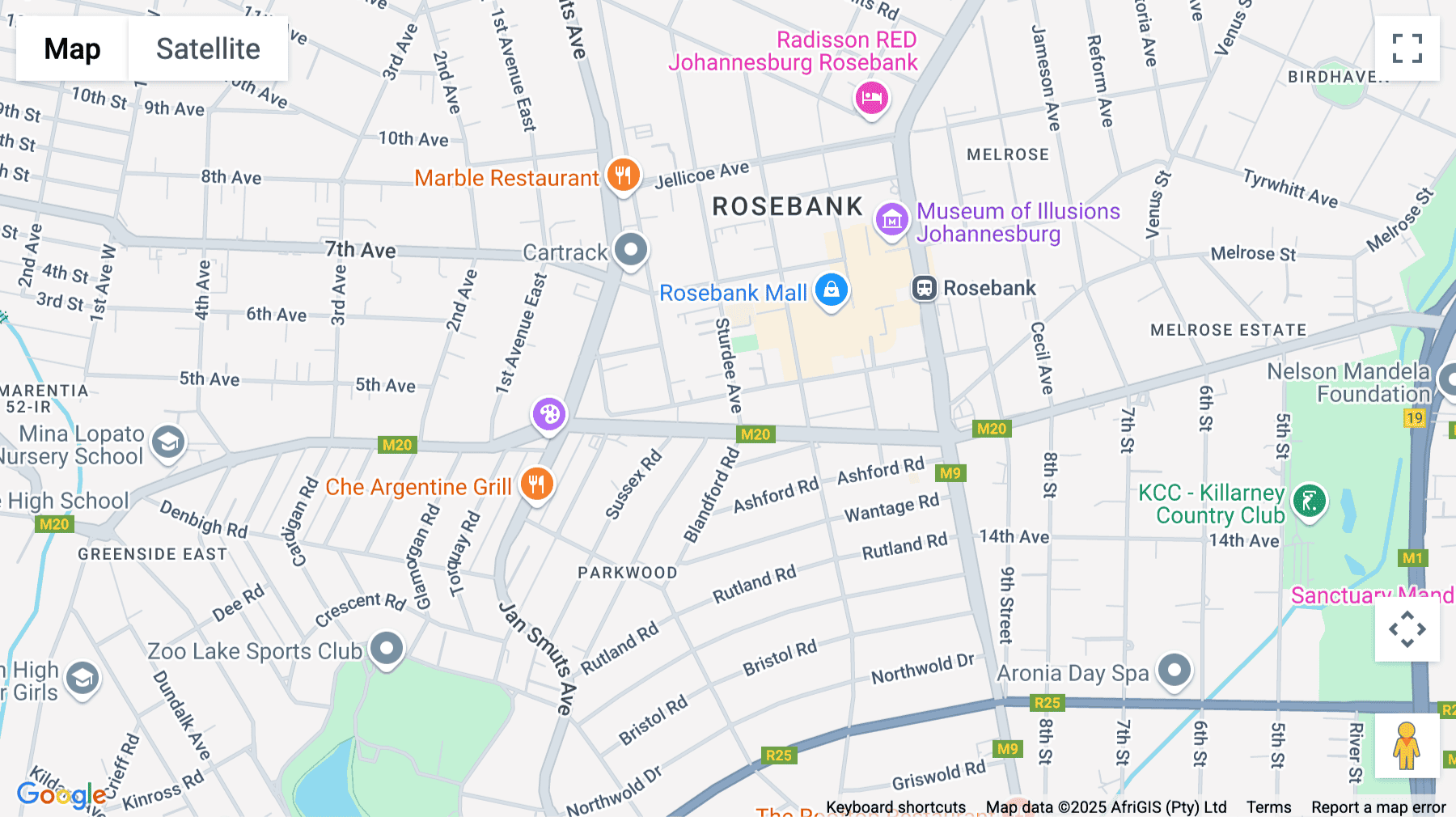 Click for interative map of 1 Sturdee Avenue, Sandton