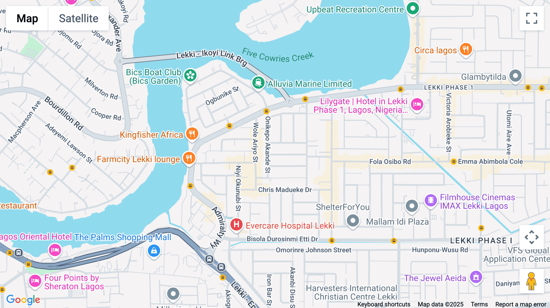 Click for interative map of 1B Alhaji Hussein Sunmonu Street, Off Onikepo Akande Street, Lagos