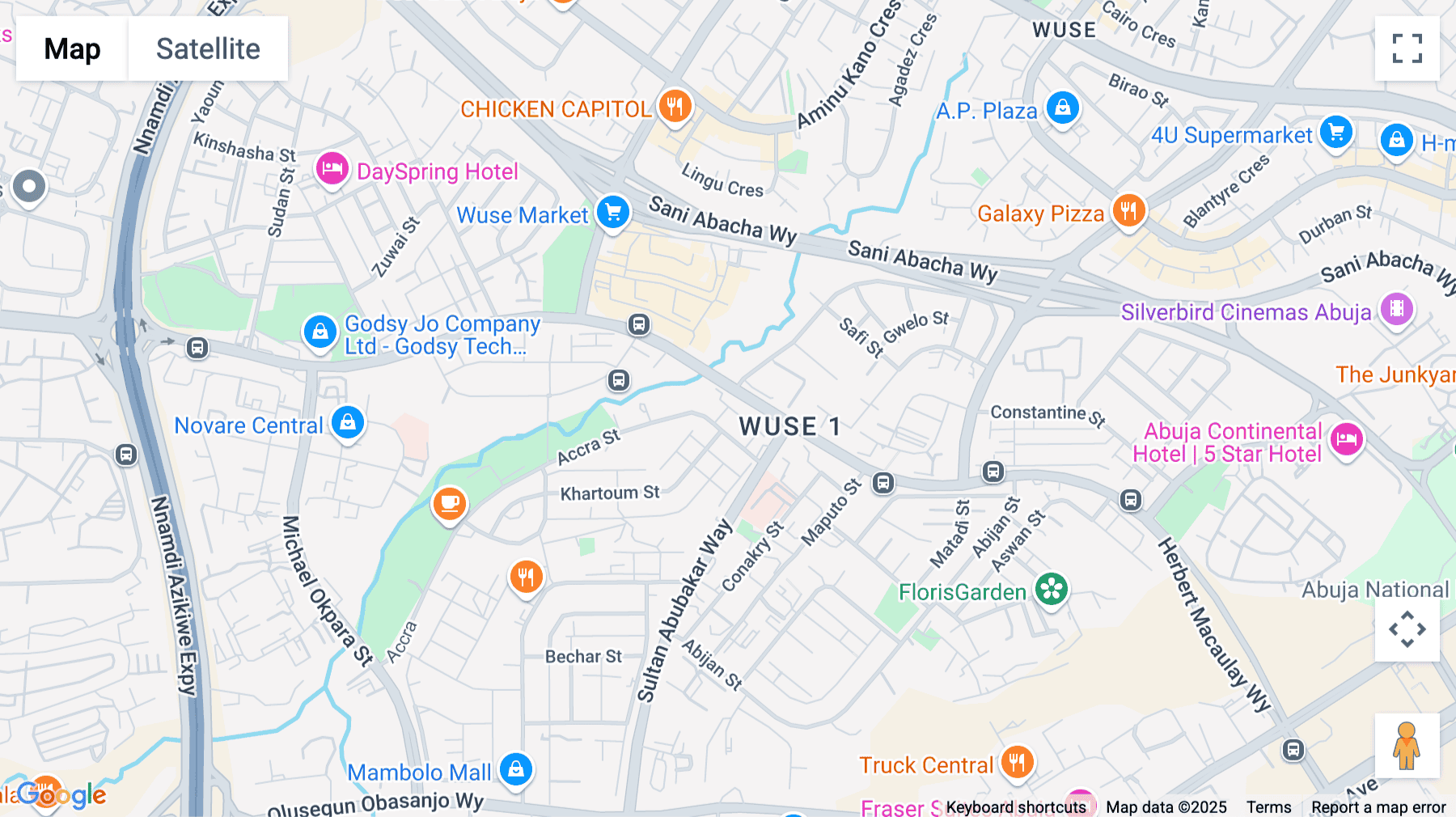 Click for interative map of 9 Ndande Crescent, Off Accra Street, Wuse Zone 5, Abuja