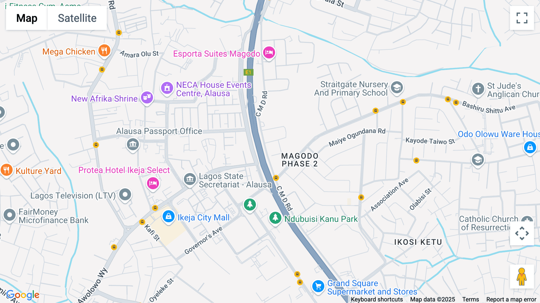 Click for interative map of 2nd floor, CMD 8 Jubilee Road, Lagos