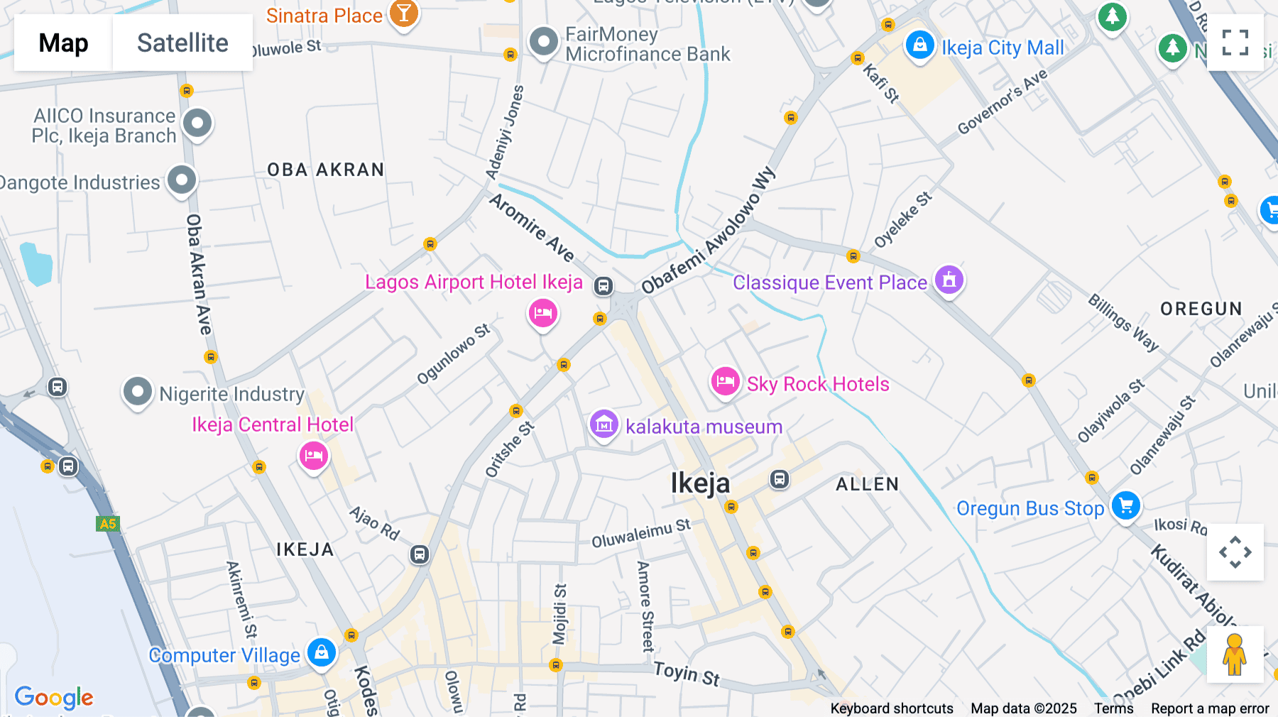 Click for interative map of Mosesola House, 103 Allen Avenue, Ground Floor, Ikeja