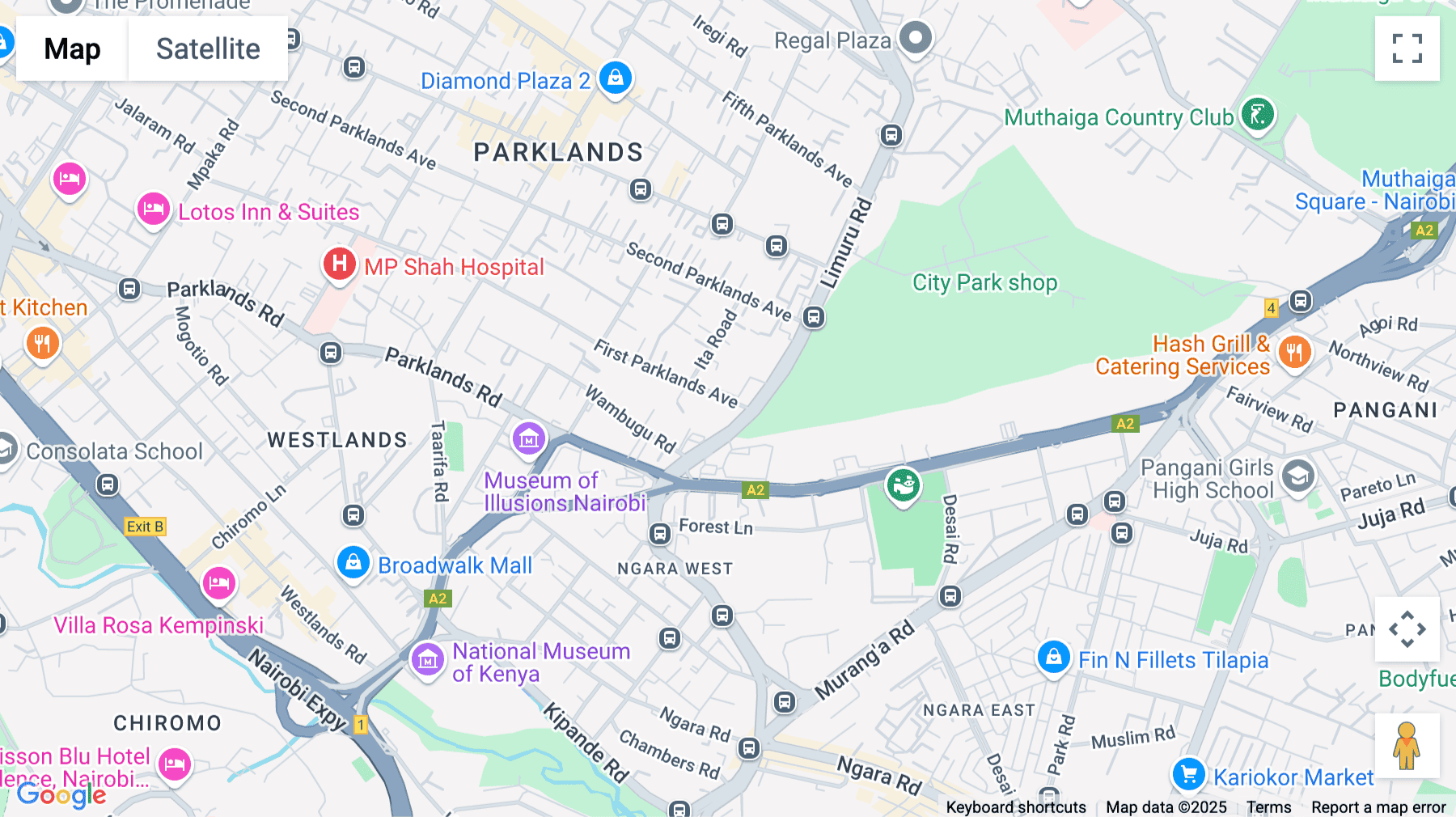 Click for interative map of 1st Parklands Avenue, 1 Park Avenue Building, 3rd Floor, (off Limuru Road), Nairobi