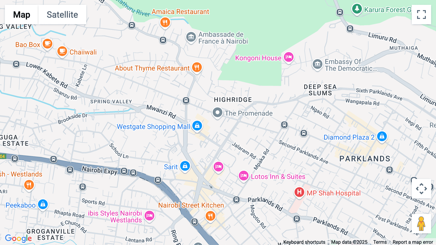 Click for interative map of General Mathenge Road, 3rd Floor, The Promenade, Nairobi