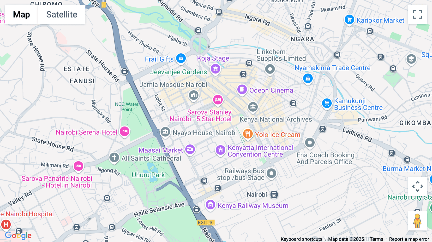 Click for interative map of Mama Ngina Street, 3rd Floor, Twentieth Century Plaza, Nairobi