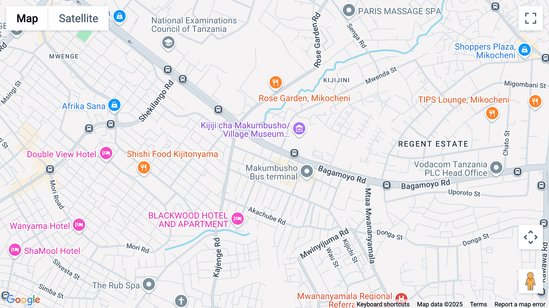Click for interative map of 4 New Bagamoyo Road, Dar es Salaam